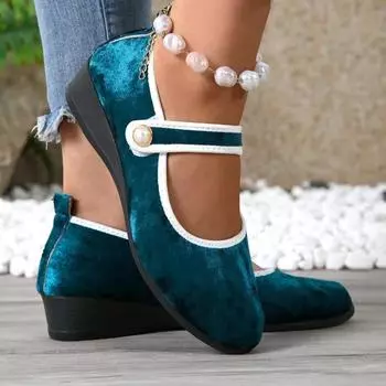 Туфли Мэри Джейн для женщин Классические элегантные ретро-лоферы с круглым носком Удобные мягкие туфли с неглубоким вырезом для женщин Zapatos De Mujer 36