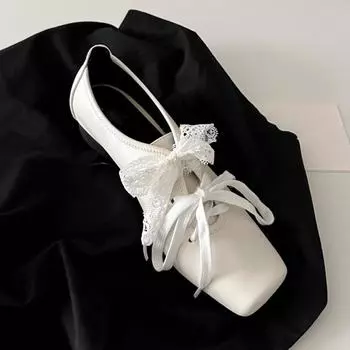 Туфли Мэри Джейн из кожи с квадратным носком, элегантные, в сочетании с белыми толстыми одинарными туфлями, в сочетании с юбками, женская обувь 35 чёрный