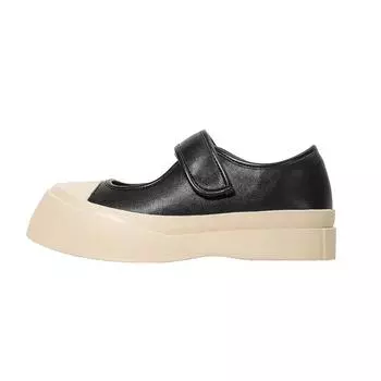 Туфли Мэри Джейн маленькие белые туфли весенние женские новые повседневные на платформе на липучке уродливо милые маленькие белые туфли женская обувь 35