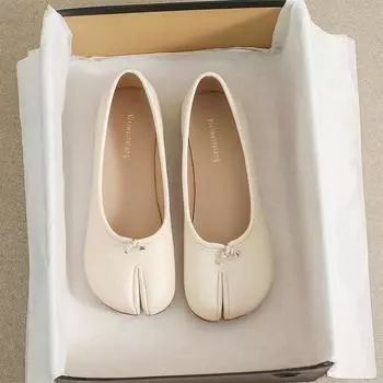 Туфли «Мэри Джейн» на французском языке, женские, на одну ногу, со стременем, с раздвоенным носком, на плоской подошве, с мягкой подошвой, с неглубоким горлом, женские туфли больших размеров 34 абрикосовый