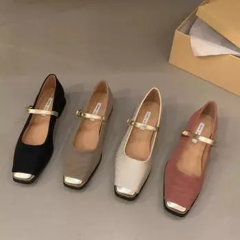 Туфли Мэри Джейн на толстом каблуке, модные и удобные, женские, весенние и летние, черные туфли-лодочки 35 хаки