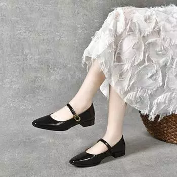 Туфли Мэри Джейн Одиночные туфли Туфли Феи 34 чёрный