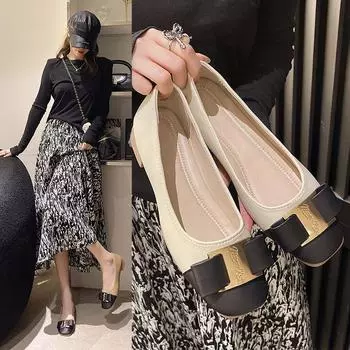 Туфли Мэри Джейн с квадратным носком во французском стиле ретро на мягкой подошве для осенней моды и подбора цветов 40 коричневый