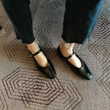 Туфли Мэри Джейн с мелким ртом и маленькой квадратной головкой, женские нежные туфли из искусственной кожи в стиле ретро 38 темно-коричневого