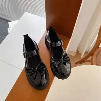 Туфли Мэри Джейн Женские Каблуки Платформа Лолита Туфли Мэри Джейн Белые Женские Туфли Школьницы Студенты Колледжа Милые Низкие Каблуки Женщины 46 35