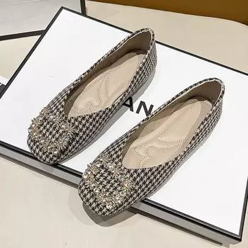 Туфли Мэри Джейн женские летние 2024 года новые французские шапочки на мягкой подошве с небольшим горлом универсальные повседневные удобные модные туфли 35 чёрный