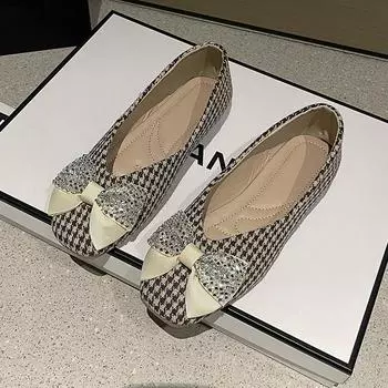 Туфли Мэри Джейн женские летние 2024 года новые французские шапочки на мягкой подошве с небольшим горлом универсальные повседневные удобные модные туфли 35 чёрный