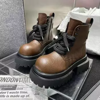 Туфли Мэри Джейн женские на платформе массивные кожаные кроссовки для ходьбы женские трендовые повседневные брендовые удобные дизайнерские спортивные Mujer Zapatos 35