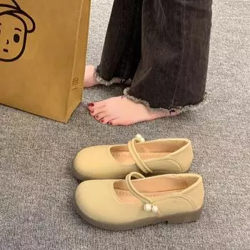 Туфли Мэри Джейн Женские туфли на плоской подошве Женские туфли-лоферы Two Wear 35 хаки