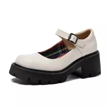 Туфли Мэри Джейн, женские весенние лоферы в британском стиле на толстой подошве в стиле ретро, студенческие туфли из лакированной кожи, женские туфли 34
