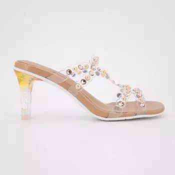 Туфли-мюли Stellao 02 35/40 золотистого цвета на каблуке для женщин LAURA VITA 36 золотой