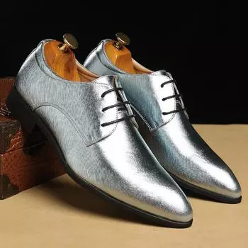 Туфли мужские деловые кожаные туфли с острым носком британские модные туфли с тиснением мужские туфли большого размера 38 красный