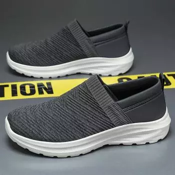 Туфли мужские летние новые туфли однотонные универсальные туфли дышащие мужские туфли с одной педалью тканевые туфли 39