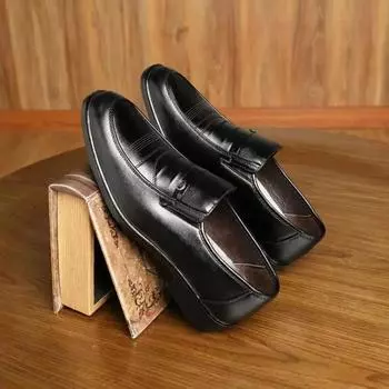 Туфли мужские официальные с круглым носком повседневные деловые туфли для мужчин офисная одежда элегантная и классическая обувь в стиле 2024 года 38