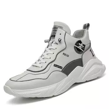 Туфли мужские весной и осенью, туфли для папы, туфли из натуральной кожи для мужчин, универсальная повседневная спортивная обувь для студентов 38 белый