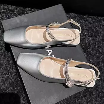 Туфли на блочном каблуке, модные женские туфли, бежевые босоножки на каблуке с пряжкой и ремешком, Мэри Джейн, массивные, роскошные, удобные, черные, для девочек, новые, высокие и низкие 35