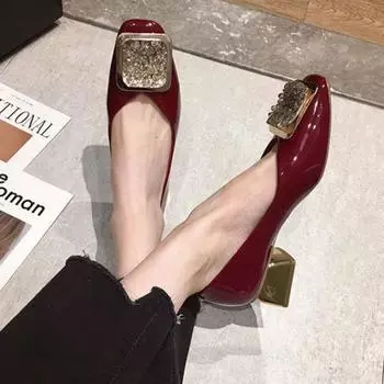 Туфли на квадратном каблуке с бриллиантами и кристаллами для женщин 2024 года, женская летняя обувь среднего размера со стразами, шикарная и элегантная, для молодежи E Y2k A 35