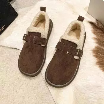 Туфли на низком каблуке с круглым носком из цельной коровьей замши со шнуровкой 2024 года, модная женская обувь весна/осень, лаконичные туфли на плоской подошве Sapatos Baixos Femininos 35 чёрный