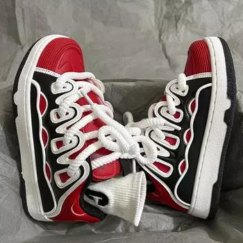 Туфли на пластинах, мужская осенне-зимняя повседневная обувь в стиле ретро с цветными блоками, повседневная обувь с низким берцем Ins Wind, студенческая пара обуви 36