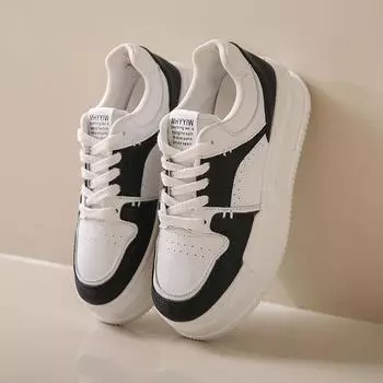 Туфли на платформе белого цвета, весенние и осенние, женские, универсальные, дышащие, повседневные, ретро, для сноубординга, спортивная обувь 35 белый