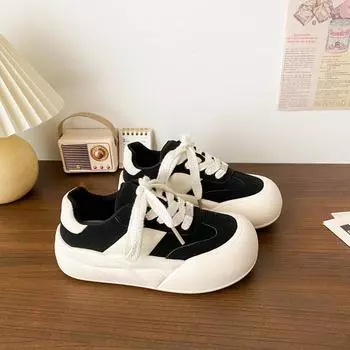 Туфли на платформе Bread, женские, новые, в стиле Гонконга, в стиле ретро, уродливые, милые, с большой головой 35 белый