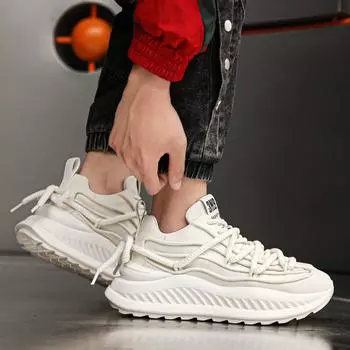 Туфли на платформе для папы, четыре сезона, модный бренд, мужская новая повседневная универсальная обувь, увеличивающая рост, модная молодежная обувь 39