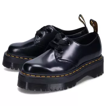 Туфли на платформе HOLLY PLATFORM SHOES Толстая подошва 25234001 ЧЕРНЫЙ см [Dr. [Martens] Женские 23.5-24.0 [Б/у] чёрный