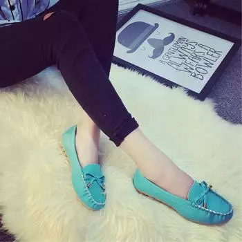 Туфли на плоской подошве Белые туфли Женские мокасины Туфли на плоской подошве с бантом Женские туфли Черные мокасины Весна Осень Zapatos mujer gh 4 розовый