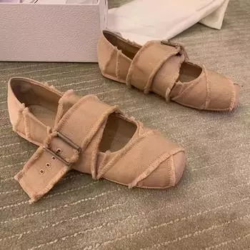 Туфли на плоской подошве, дизайнерские туфли для балета, женские туфли в римском стиле, модные туфли на осень 2024 года, новые повседневные туфли для прогулок, удобные женские туфли Zapatillas 35 чёрный