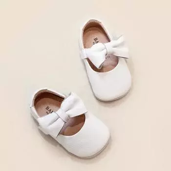 Туфли на плоской подошве для девочек Baby Jam Maman, белые-BB215 120