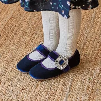 Туфли на плоской подошве для девочек Baby Jam Semu KT Navy-Y64A 130