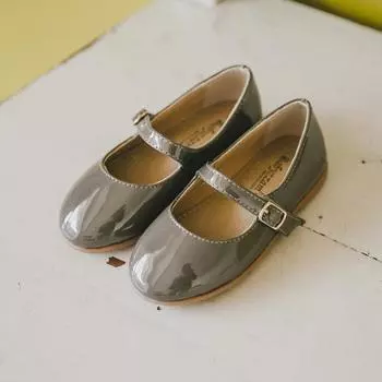 Туфли на плоской подошве Emily для девочек Baby Jam, серый-Y136 130