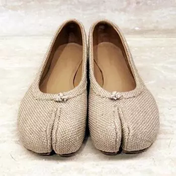 Туфли на плоской подошве из плетеного мешковины ручной работы для женщин, легкие, удобные, дышащие, балетки, модные, повседневные, лоферы 35