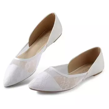 Туфли на плоской подошве, удобные женские дышащие балетки с бантом и кружевом для женщин 37