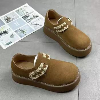 Туфли на плоской подошве Женская обувь Замшевые повседневные лоферы Туфли Дизайнерские кроссовки с пряжкой Женские осенние новые трендовые удобные туфли для ходьбы Zapatos 35