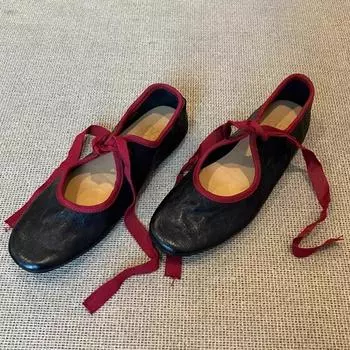 Туфли на плоской подошве женские балетные танцевальные туфли кожаные туфли мягкие удобные повседневные туфли осень 2024 трендовые прогулочные платья Mujer Zapatillas 35 белый