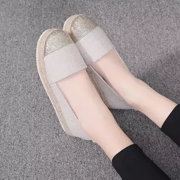 Туфли на плоской подошве. Женские модные лоферы без шнуровки. Дышащая обувь. Женская повседневная обувь. 35 чёрный