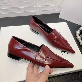 Туфли на плоской подошве женские туфли с острым носком Sxey элегантные лоферы обувь осень новый бренд прогулочная повседневная модная обувь женские оксфорды Zapatos 35