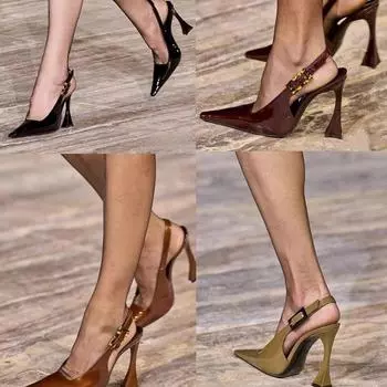 Туфли на шпильке с острым носком, женские, лето 2024 года, односложная пряжка с универсальными одинарными туфлями, женская нескользящая верхняя модная обувь 35