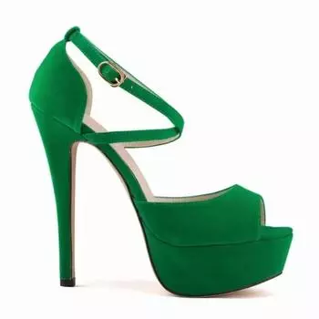 Туфли на высоком каблуке для женщин, босоножки на шпильках, летние сексуальные туфли 14 см, модные туфли с открытым носком, туфли-лодочки на платформе с ремешком на щиколотке, свадебные туфли Sansal Bridal 35