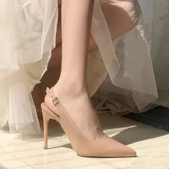 Туфли на высоком каблуке Royal Sister Style, женские, лакированные, 8 см сзади, пустые, маленькие, кожаные туфли~ Юбка, босоножки на высоком каблуке 34