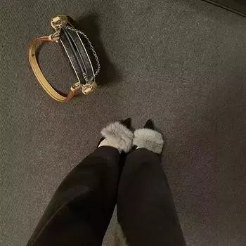 Туфли на высоком каблуке с острым французским носком, женские, осень 2025, новый темперамент, тонкий каблук, универсальная верхняя одежда, сумка, полутапочки 35 чёрный