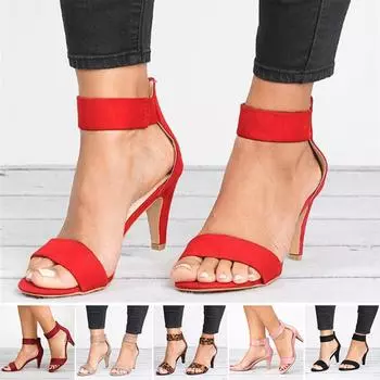 Туфли на высоком каблуке Туфли на танкетке «рыбий рот» Туфли на высоком каблуке Женская обувь Сандалии 41 чёрный