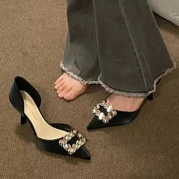 Туфли на высоком каблуке Женские летние туфли для женщин Свадебные туфли Невеста Туфли Мэри Джейн Офисные босоножки на каблуке Женские сандалии 34 бежевый