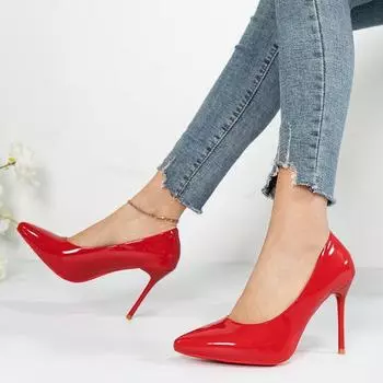 Туфли на высоком каблуке женские с острым носком 2025 года, новые женские туфли на весну и осень, ветреные туфли, женские туфли на шпильках, модные туфли, размер 43 35 чёрный