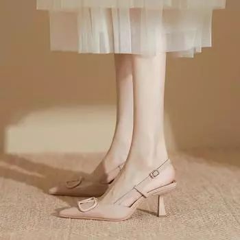 Туфли на высоком каблуке женские туфли-шпильки Высококачественная модная обувь Сандалии Женская мода 35 розовый