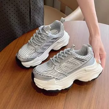 Туфли отца Чжао Рут женские новые летние дышащие сетчатые студенческие жареные уличные повседневные спортивные туфли 35