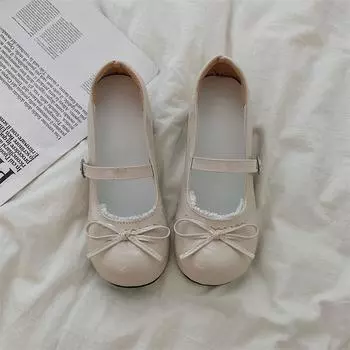 Туфли с большим бантом на голове, милые женские туфли на каблуках, туфли Мэри Джейн на платформе, туфли в стиле Лолиты на каблуках, туфли-лодочки в японском стиле, винтажные туфли для девочек на высоком каблуке 35 бежевый