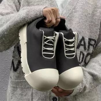 Туфли с большой головой Микки, мужские и женские, с круглой головой, уродливые, милые, для выпечки хлеба, толстая подошва, увеличивающая рост, пара 3726-1726-J 36