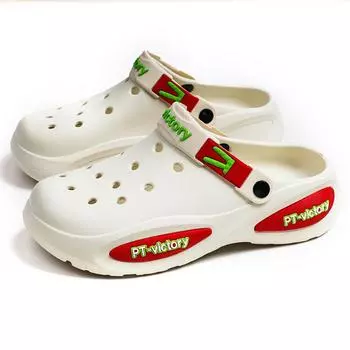 Туфли с буквенным принтом, мужские нескользящие тапочки на толстой подошве, модные уличные пляжные повседневные сандалии 39 бежевый